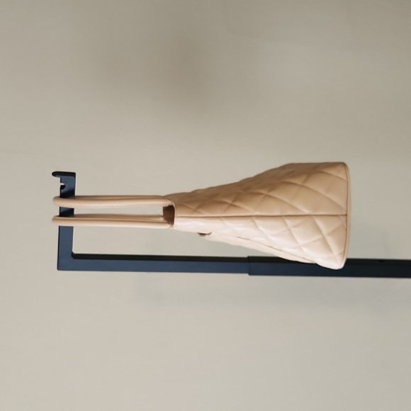 Chanel matelasse Reprint Totebag caviar leather caviar skin beige like new, 90s - Picture 3 of 10